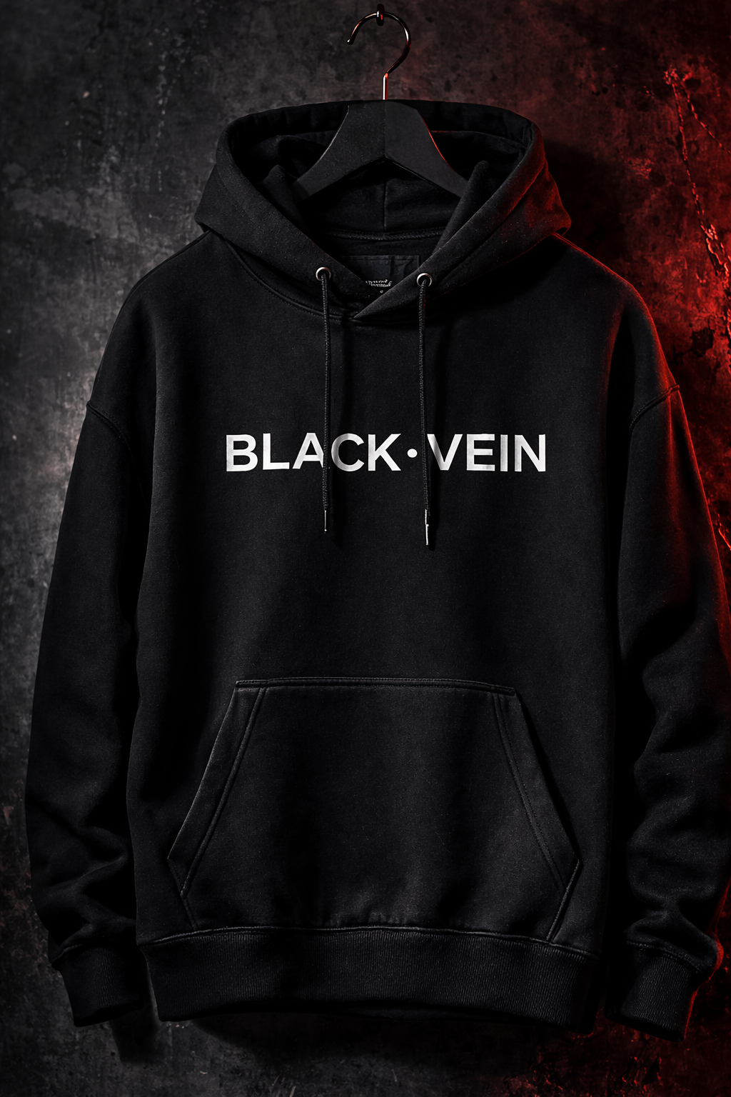 Hoodie Black-Vein